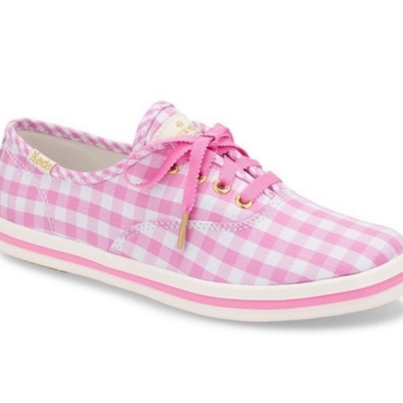 kate spade Shoes - Kate spade nwot pink gingham keds